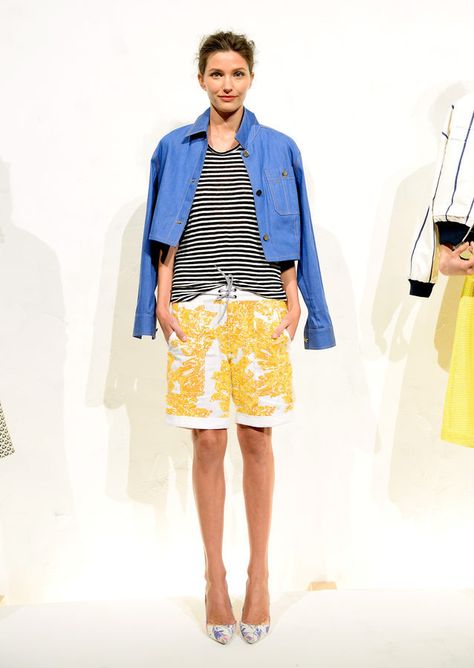 Bold Colors at the J.Crew Spring 2015 NYFW Presentation: (http://racked.com/archives/2014/09/09/jcrew-womens-nyfw-spring-2015.php) 80s J Crew Catalog, J Crew 90s Catalogue, J Crew Vintage Catalog, Jcrew Animal Print Dress, J Crew 1993, Consumer Culture, Mid Length Shorts, Minimal Accessories, Jcrew Women