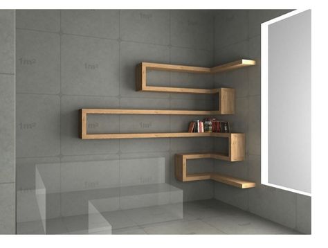 Corner Shelves Ideas, Diy Corner Shelf, Corner Shelf Ideas, Corner Shelf Design, Shelves Ideas, Corner Wall Shelves, Modern Wall Shelf, Corner Bookshelves, Living Room Corner