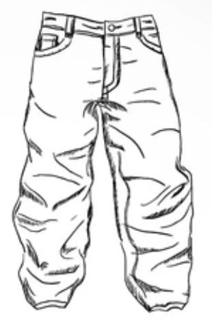 Baggy Drawing, Baggy Pants Drawing, How To Draw Pants, Anime Pants, Jeans Drawing, Pants Drawing, Man Anatomy, Body Reference Drawing, Fashion Design Collection