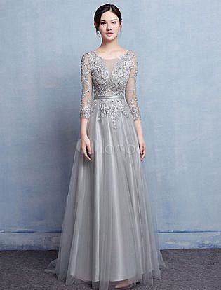 Dresses With Train, Pola Rok, Silver Wedding Dress, Baju Kahwin, Silver Evening Dress, Muslimah Style, Mother Dress, Bridal Pumps, Dress Pesta