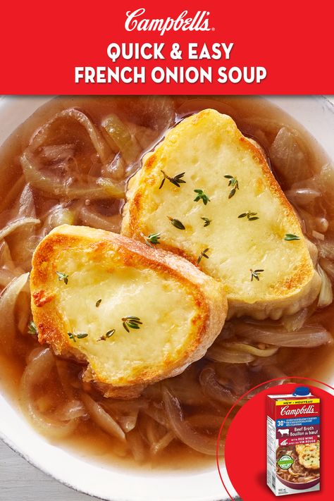 Campbells French Onion Soup, Soup Recipes Pork, Recipes Pork Chops, Soup Recipes Chicken, Campbells Soup Recipes, Recipes French, French Onion Soup Recipe, Onion Soup Recipes, Soup Ingredients