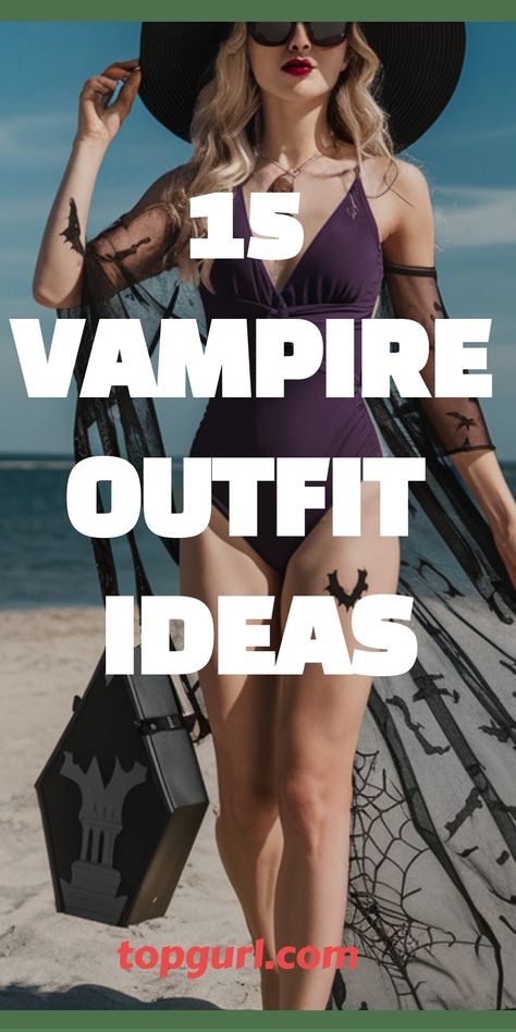 Vampire Outfit Ideas to Slay the Night Vampire Costume Diy Female Outfit, Female Vampire Outfit, Diy Vampire Costume Women, Vampire Outfit Ideas, Gothic Chic Fashion, Vampire Attire, Vampire Costume Women, Vampire Costume Diy, Vampire Outfit