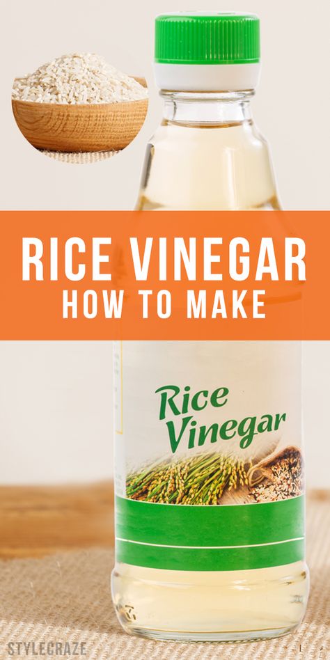 How To Make Vinegar, Benefits Of Rice, Seasoned Rice Vinegar, Fermentation Recipes, Vinegar Uses, Clam Recipes, Rice Wine Vinegar, Cooking Basics, Asian Cooking