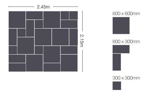 Paving Patterns & Patio Layouts Guide | LSD UK Square Paving Pattern, Patio Layouts, Paving Pattern, Outdoor Paving, Patio Layout, Hampton Court Palace, Paving Slabs, Landscaping Supplies, Small Backyard Landscaping