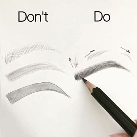 Drawing Eyebrows, Drawing Eyes, How To Draw Eyebrows, Drawing Hair, Eye Sketch, Drawing Exercises, Architectural Drawing, Art Portraits, Fan Art Drawing