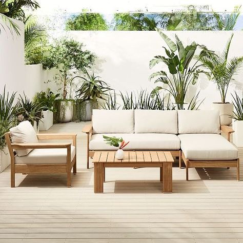 Sale and Clearance: Furniture, Home Decor and More | West Elm Sectional Coffee Table, Outdoor Lounge Area, Outdoor Patio Table, Patio Inspiration, Outdoor Couch, Outdoor Lounge Set, Mesa Exterior, Outdoor Furniture Collections, Outdoor Coffee Tables