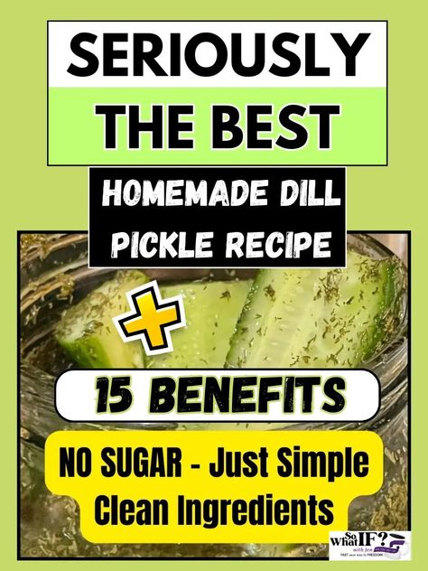 This easy homemade pickle recipe will surely become your new favorite. These pickles are low-carb, sugar-free and extremely healthy! Pickling Ideas, Easy Pickle Recipe, Homemade Dill Pickles, Easy Pickling Recipes, Easy Pickle, Homemade Pickles Dill, Pickle Recipes Homemade, Dill Pickle Recipe, Pickle Recipe