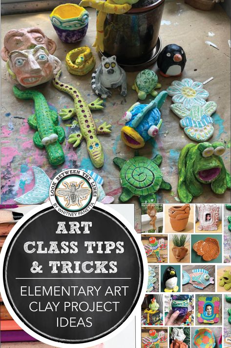 Clay Elementary Projects, 1st Grade 3d Art Project, 3d Art Elementary, Clay Projects For Kindergarten, Elementary Texture Art Projects, Diy 3d Art Projects, One Day Clay Projects Elementary, Air Dry Clay Projects Elementary, Elementary School Clay Projects