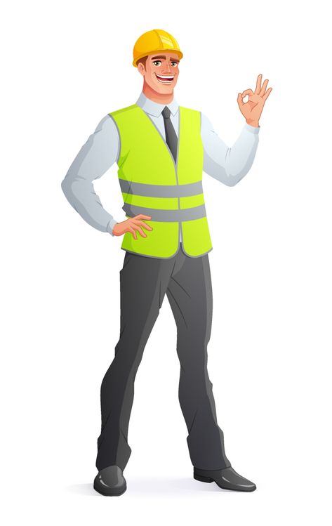 Download the Smiling engineer in vest showing OK sign vector illustration 3430765 royalty-free Vector from Vecteezy for your project and explore over a million other vectors, icons and clipart graphics! Engineer Cartoon Character, Vest Clipart, Engineer Clipart, Tattoos Pulseras, Engineer Cartoon, Work Cartoons, Man Clipart, Rules Poster, Classroom Rules Poster