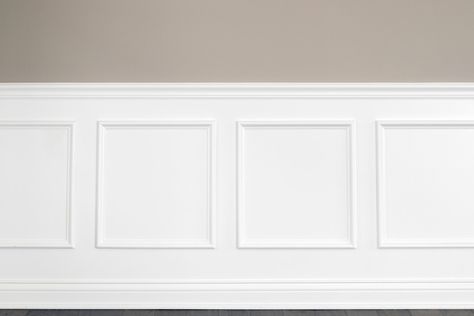 How to Install & Paint Wainscoting | True Value How To Paint Wainscoting, White Wainscotting, Paint Wainscoting, Painted Wainscoting, Wainscoting Wall, White Wainscoting, Best White Paint, Carolina House, Wainscoting Panels