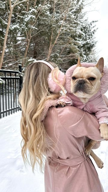 Dog Matching Outfits, Matching Dog And Owner Outfits, Dog Goals, Purse Dog, Dog Match, Dog Fashion, Pet Style, Matching Outfits, Winter Wonderland