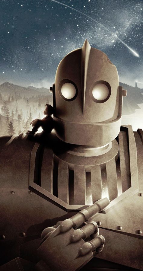 Iron Giant Movie Poster, Iron Giant #Movies Hollywood Movies #hollywood #2015 #1080P #wallpaper #hdwallpaper #desktop Brad Bird, Harry Connick, Iron Giant, Giant Poster, The Iron Giant, Arte Robot, Scott Mccall, Rocky Balboa, Hotel Transylvania