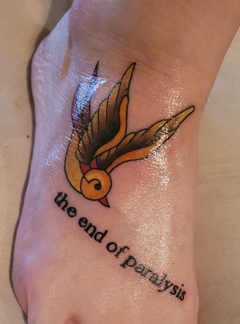 Bright Eyes Tattoo, Eyes Tattoo, Tattoos Inspiration, Yellow Bird, Eye Tattoo, Bright Eyes, Body Mods, Inspirational Tattoos, Tattoos And Piercings