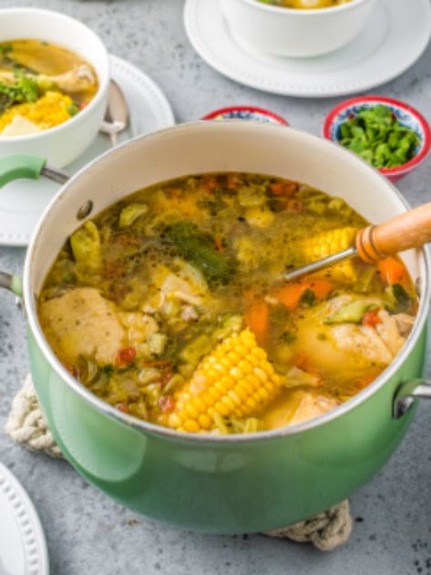 Authentic Caldo de Pollo recipe - Beyond the Bayou Blog Easy Chicken Caldo Recipe, Chicken Caldo Mexican Recipe, Chicken Caldo, Caldo Recipe, Mexican Chicken Soup, Pollo Recipe, Vegetable Soups, Mexican Soup Chicken, Chicken Veggies