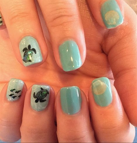 Sea Turtles 🐢 Barbados Nails, Pedicure Ideas Summer, Design Summer Nails, Beach Nail Art Designs, Turtle Nail Art, Turtle Nails, Wedding Nail Polish, Beach Nail Art, Pedicure Designs Toenails