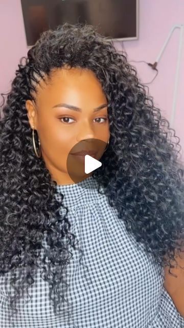 Water Wave Hairstyles For Black Women, Ocean Wave Crochet Hairstyles, Water Wave Crochet Hairstyles, Freetress Beach Curl Crochet, Freetress Water Wave, Crochet Hair Styles Freetress, Water Wave Crochet, Pick A Side, Crochet Hairstyles