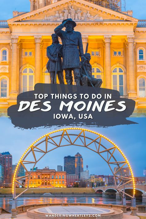 15 Best Things to Do in Des Moines Iowa | places to visit in Des Moines | Iowa travel | Des Moines travel guide | Des Moines things to do | places in Des Moines | attractions in Des Moines | landmarks in Des Moines | sights in Des Moines | activities in Des Moines | what to do in Des Moines | parks in Des Moines | what to eat in Des Moines things to do outdoors in Des Moines | unique things to do in Des Moines | places in Iowa | things do to in Iowa | USA travel | Iowa sights | #DesMoines #Iowa Downtown Des Moines, Iowa Travel, Iowa State Fair, Visit Yellowstone, Wanderlust Photography, Midwest Travel, Travel Quotes Wanderlust, Usa Travel Guide, Des Moines Iowa