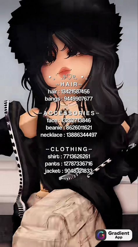 Berry Avenue Codes Black Hair, Berry Avenue Codes Black, Roblox Royale High, Outfit Ideas Emo, Berry Avenue Codes, Aesthetic Outfits Y2k, Blocksburg Outfit Codes￼, Fancy Dress Code, Roblox Aesthetic