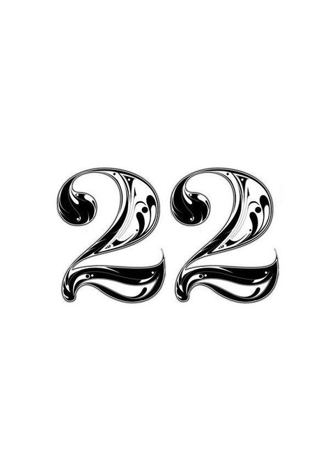 Digital Numbers Tattoo, Shaded Number Tattoo, Unique Number Tattoos, 222 In Different Fonts, 2 Typography Number, 12 Aesthetic Number, 22 Number Wallpaper, 22 Number Design, Number Tattoo Design