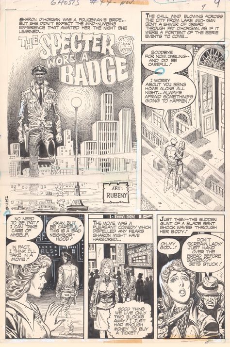 Ruben Yandoc - The Specter Wore a Badge - Splash Page Comic Art Rumble Comic Art, Splash Page Comic, Witchblade Comic Art, Action Comic Panel, Comic Strip Superhero Pop Art, Spider Man Unlimited, Olivia De Berardinis, Goodbye For Now, Dc Comics Series