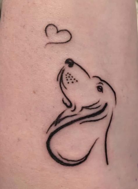 Cute Simple Tattoos, Pawprint Tattoo, Coat Of Many Colors, Basset Hound, Beautiful Tattoos, Simple Tattoos, Infinity Tattoo, I Tattoo, Bumper Stickers