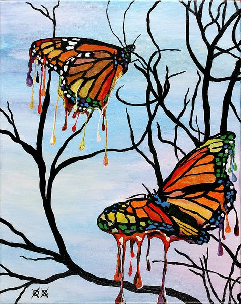 John Bramblitt, Art 2024, Jar Art, Butterfly Drawing, Palette Knife Painting, Drip Painting, Easy Diy Art, Hippie Art, Colorful Paintings