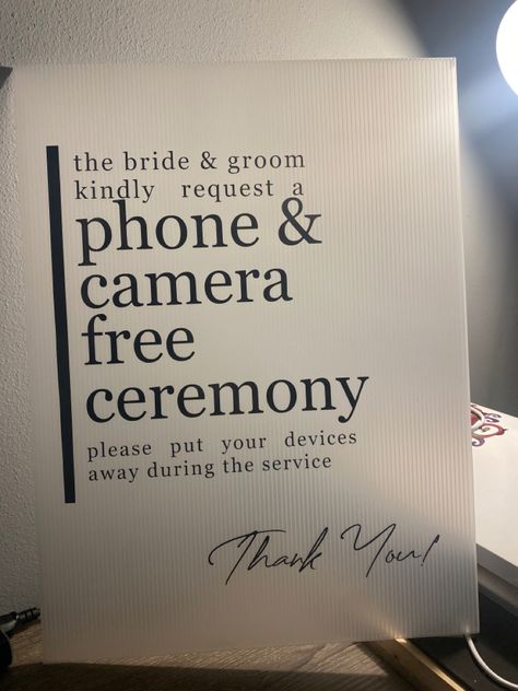 Phone & Camera free ceremony Wedding No Phones, Phone Free Wedding, Wedding Guest Activities, Pastel Wedding Dresses, Moodboard Wedding, Wedding Phone, Outdoor Country Wedding, Dream Marriage, Dream Wedding Decorations