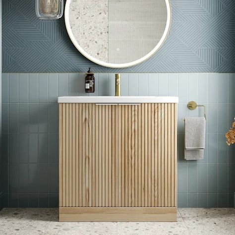 Bathroom Vanity Units - Plumbworld Fluted Wall, Bathroom Shower Panels, Black Bathroom Furniture, Freestanding Vanity Unit, Loft Interior, Freestanding Vanity, Wood Bathroom Vanity, Bathroom Furniture Vanity, Quadrant Shower Enclosures