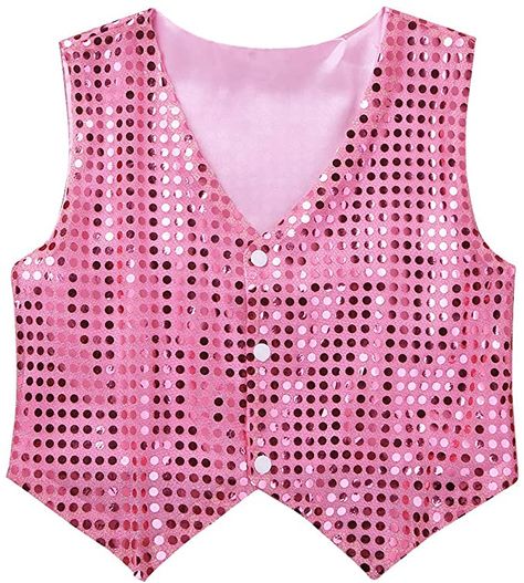 Amazon.com: MSemis Kids Boys Shiny Party Costume Vests Sequins Waistcoat for Hip-hop Jazz Dance Stage Performance : Clothing, Shoes & Jewelry Stylish Waistcoats, Dance Costumes Hip Hop, Hip Hop Costumes, Glitter Outfit, Jazz Hip Hop, Sequin Vest, Classic Hollywood Glamour, Dance Stage, Prom Dance