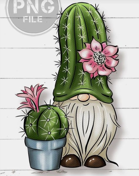 Cute Gnome Drawing, Cactus Gnome, Gnomes Drawing, Drawing Pineapple, Gnome Paintings, Painted Gnomes, Gnome Drawing, Gnome Wallpaper, Gnome Paint