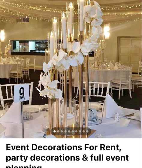 Elegant Modern Wedding Centerpieces, Hydrangea Centerpiece Diy Wedding, Candle Light Wedding Decor, Acrylic Candelabra Centerpiece, Tall Candles Wedding Centerpieces, Tall Candle Centerpieces Wedding, Modern Glam Wedding Decor, Tall Wedding Centerpieces Elegant, Candle Centerpieces Wedding