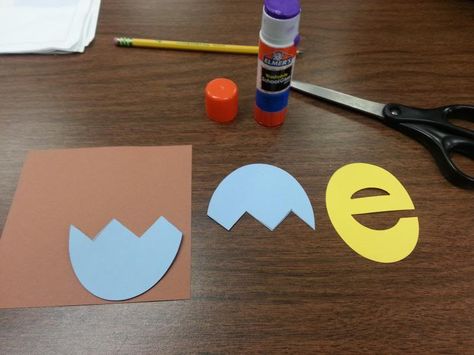 lowercase e egg craft Lowercase E Crafts For Preschoolers, Lower Case E Craft, Creative Writing For Kids, Egg Craft, E Craft, Alphabet Crafts, Daycare Ideas, Letter Of The Week, Abc Book