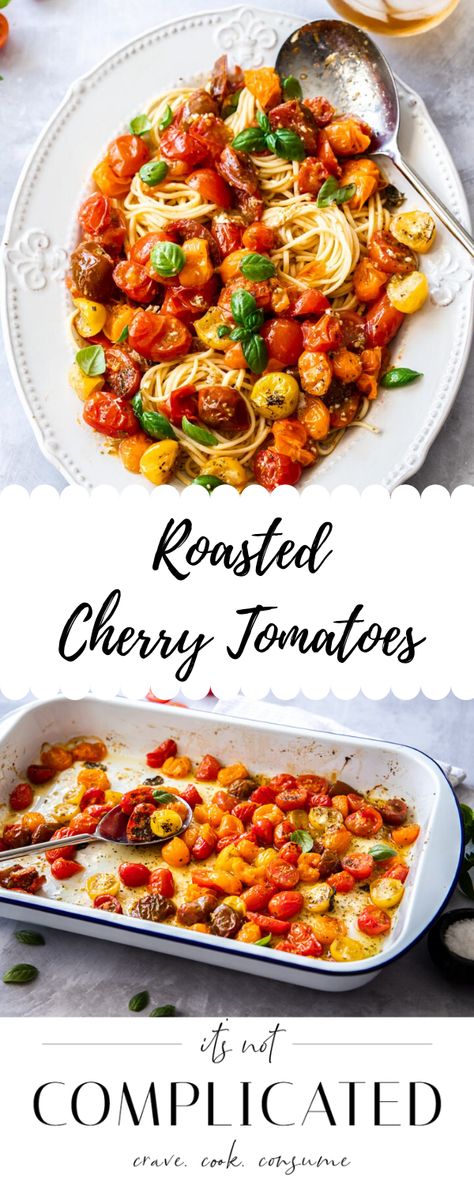 Roasted Cherry Tomato Pasta Recipes, Pasta Grape Tomatoes, Pasta With Cherry Tomatoes Simple, Pasta Roasted Tomatoes, Pasta Recipes With Grape Tomatoes, Roasted Grape Tomatoes Pasta, Pasta With Roasted Cherry Tomatoes, Roasted Cherry Tomatoes Pasta, Roasted Tomatoes Pasta