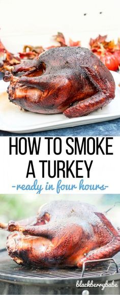 Smoking a whole turkey is easier than you think! Tips on how long to smoke, what type of wood to use, and how to brine the bird! #700reasons #ad Smoked Whole Turkey, Smoker Recipes Electric, Smoked Turkey Recipes, Franklin Bbq, Meat Smoker, Smoker Grill, Offset Smoker, Smoker Cooking, Pellet Grill Recipes