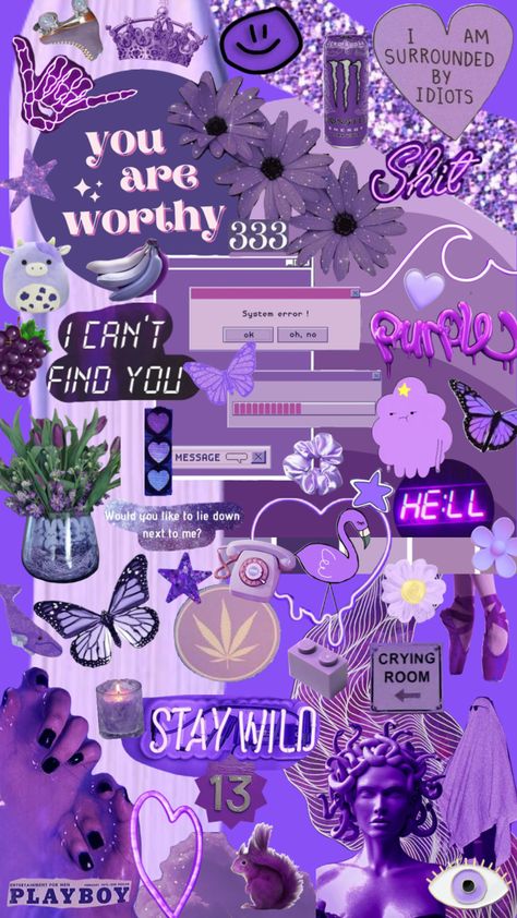 #rainbow #purple #purpleaesthetic Cute Ipad Aesthetic, Purple Atheistic, Wallpaper Iphone Rainbow, Purple Ipad Wallpaper, Pastel Rainbow Aesthetic, Aesthetic Collages, Whatsapp Wallpaper Cute, Pink Wallpaper Girly, Witchy Wallpaper