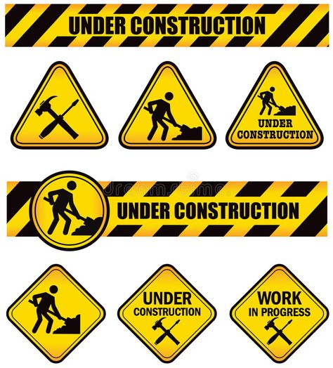 Construction Signs. A set of signs for under construction work in progress , #Sponsored, #set, #Signs, #Construction, #signs, #progress #ad Construction Printables Free, Construction Cake Topper Printable, Under Construction Cake, Work In Progress Sign, Construction Zone Signs, Construction Printables, Construction Dramatic Play, Construction Decorations, Construction Signage