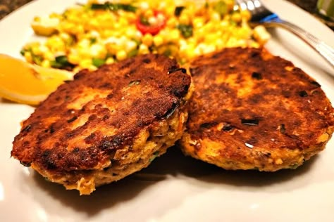 Old Bay Salmon Patties Recipe: Moist, Crispy & Ready In 15 Minutes | Seafood | 30Seconds Food Old Bay Salmon Patties, Salmon Pattys, Old Bay Salmon, Salmon Ideas, Baked Dinners, Zucchini Cookie Recipes, Salmon Patty, Ginger Chicken Recipes, Cooktop Cove