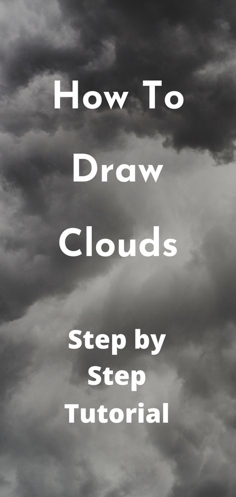 Cloud Charcoal Drawing, How To Sketch Clouds With Pencil, Learn Charcoal Drawing, Basic Charcoal Drawing, Charcoal Sky Drawing, Charcoal Clouds Drawing, How To Draw Rain Clouds, How To Use Charcoal To Draw, Colored Charcoal Drawings