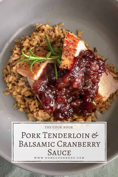 Pork Roast With Cranberry Sauce, Cranberry Rosemary Pork Tenderloin, Cranberry Apple Stuffed Pork Tenderloin, Cranberry Balsamic Pork Tenderloin, Pork Tenderloin Cranberry Recipes, Pork Loin Cranberry Recipes, Cranberry Balsamic Ribeye Roast, Cranberry Balsamic Sauce, Apple Chutney Pork Tenderloin