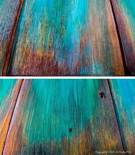 There's Unicorn SPiT in our Loo and I Love It!! | A Crafty Mix Unicorn Spit Stain, Unicorn Paint, Unicorn Painting, Unicorn Spit, Dark Wood Stain, Gel Stain, Painting Furniture Diy, Furniture Renovation, Funky Painted Furniture