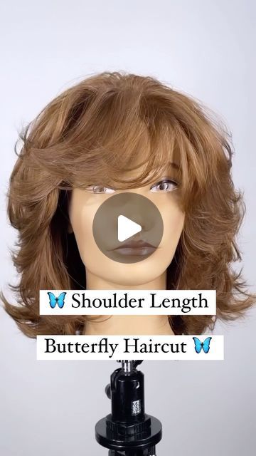 Butterfly Effect Haircut, Short Layer Medium Length Hair, Butterfly Layer Hair, Butterfly Haircut On Medium Length Hair, Short Hair Butterfly Haircut, Short Layer Haircuts For Women, Wispy Layers Medium Hair, Short Hair Butterfly Cut With Bangs, Butterfly Haircut In Short Hair