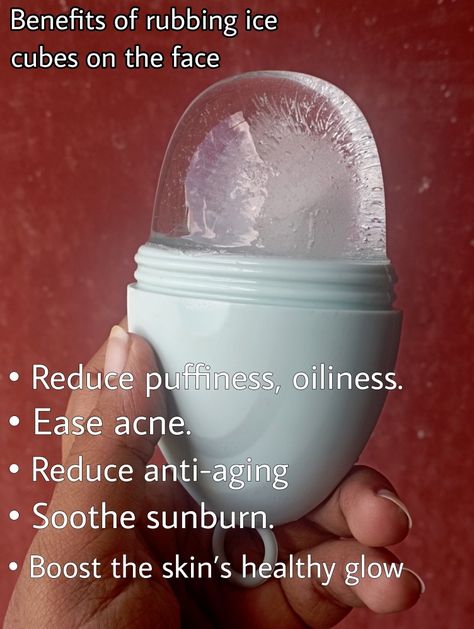 Benefits Of Rubbing Ice On Face, Rubbing Ice On Face Skin Care, Skin Care Exfoliate, Ice On Face, Thyme Tea, Ice Face, Soothe Sunburn, Skin Care Business, Dark Spots On Skin