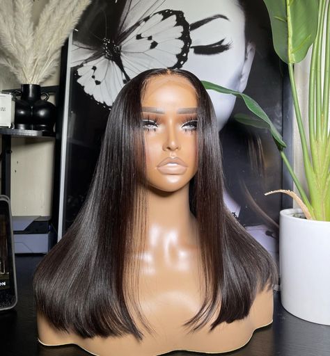 Bumped Ends, Black Hair 90s, Frontal Wig Hairstyles, Glueless Wig, Protective Hairstyles Braids, Mom Hairstyles, Hair Laid, Short Bob Wigs, African Braids Hairstyles