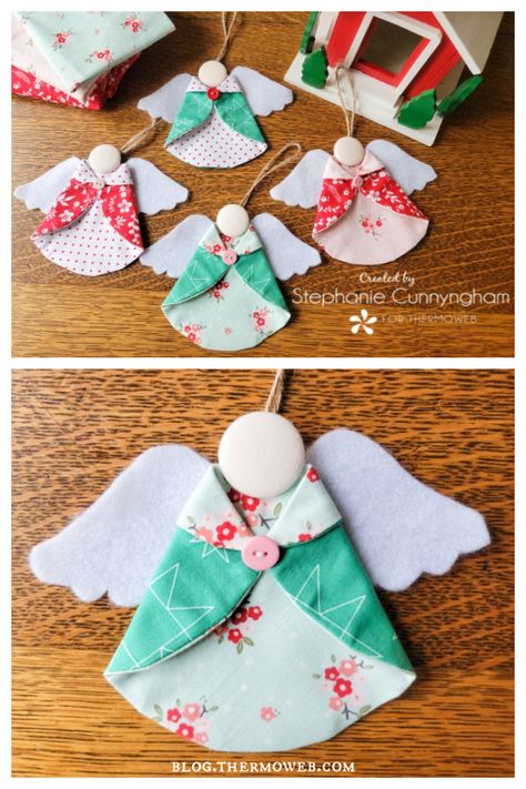 Diy Christmas Fabric Angel Ornament Free Sewing Patterns 9E1 Fabric Angel Ornaments, Angel Ornaments Diy, Diy Christmas Angel Ornaments, Fabric Angel, Christmas Angel Crafts, Christmas Fabric Crafts, Christmas Sewing Projects, Christmas Angel Ornaments, Holiday Sewing