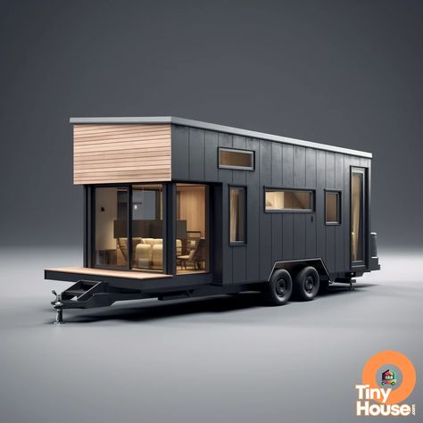 Movable House, Luxury Rv Living, Tiny Mobile House, Tiny House Camper, Tiny House Exterior, Tiny House Trailer, Tiny House Inspiration, Tiny House Listings, Tiny Cabins