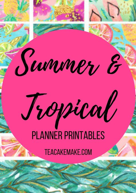 If you are looking to jazz up your planner with gorgeous summer and tropical printable stickers, here is a selection of my absolute favourites! Create Your Own Planner, Mambi Happy Planner, Tea Cake, Planning Inspiration, Planner Printables, Planner Inserts, Printable Stickers, Discount Codes, Happy Planner