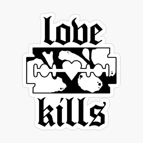 Love Your Enemies Tattoo Stencil, Knife Through Heart Drawing, Kill This Love Drawing, Anti Love Tattoo Flash, Love Kills Tattoo, Heart With Knife, Flash Art Tattoos, Love Kills, Abstract Tattoo Ideas