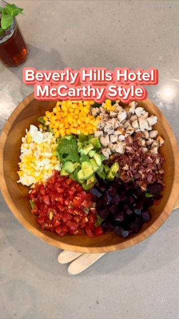 The Salad Lab on Instagram: "Beverly Hills Hotel McCarthy Style #salad #saladsofinstagram #thesaladlabofficial #bougieonabudget #yum #mealprep #beverlyhillshotel #mccarthysalad" The Salad Lab Recipes, Salad Lab Recipes, Mccarthy Salad, Big Salad Recipes, The Salad Lab, Salad Lab, Chopped Salads, Bowls Recipes, Healthy Bowls Recipes