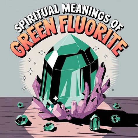 12 Spiritual Meanings of Green Fluorite: A Guide to Its Healing Properties Green Apophyllite Meaning, Apophyllite Meaning, Green Fluorite, Spiritual Meaning, Emotional Balance, Healing Properties, Spiritual Growth, Meant To Be, Spirituality