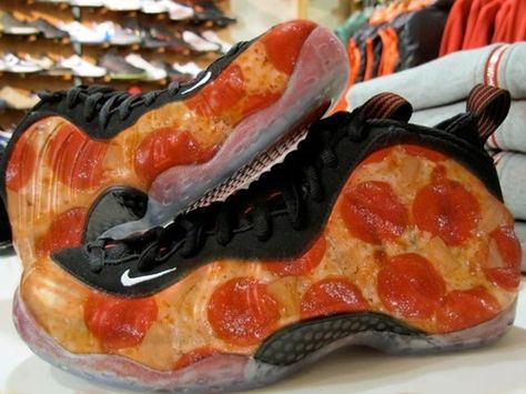 The Only Time Looking at Your Shoes should Make You Hungry Pizza Shoes, Pizza Day, Funky Shoes, Foam Posites, Weird Food, Pizza Lovers, Fancy Shoes, Mindful Eating, Pepperoni Pizza